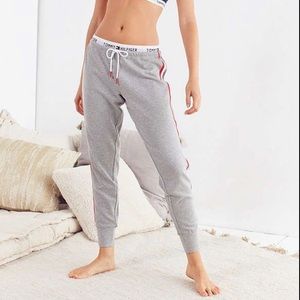 UO Tommy Hilfiger Grey Striped Sweatpants